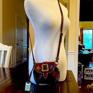 FRYE Small leather purse. Mint condition never used! Cross  body and adjustable